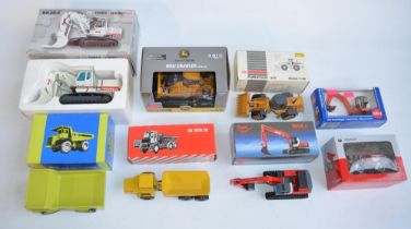 Eight 1/50 scale diecast plant models to include an NZG O&K Terex Mining RH-30 Hydraulic