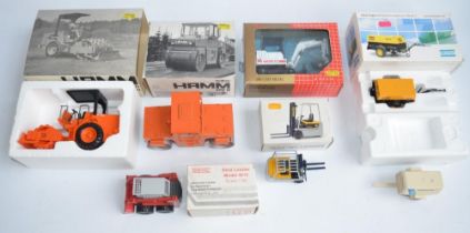 Six boxed 1/25 scale diecast plant models to include an NZG Hamm 2210-SSD (Art No 343, model