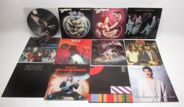 Mixed collection of Rock and Metal LPs inc. Whitesnake, Black Sabbath, Meatloaf, ACDC, Thin Lizzy,