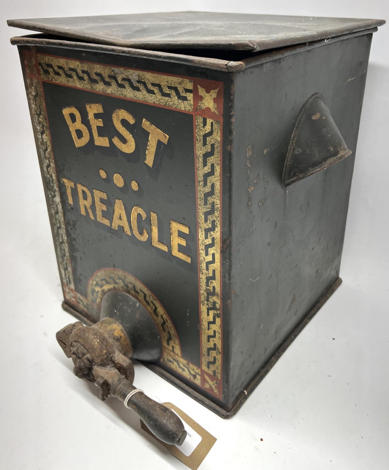 Early C20th tole 'Best Treacle' shop's dispenser, H34cm - Image 5 of 6