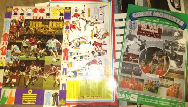 Set of six 1950's/60's Education Productions F.A Soccer Skills posters C6361-6 similar set of six