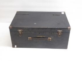 Wood joiners tool box, with painted name J.Drewell