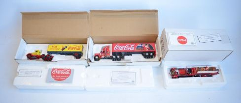 Three Matchbox Collectibles diecast models to include 1/58 scale DYM38050 Coca-Cola "Work Refreshed"