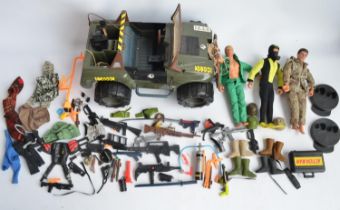 Collection of Action Man and G.I.Joe action figures and accessories to include an Action Man Jeep