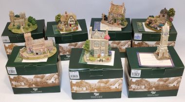 Collection of boxed Lilliput Lane models, incl. 'The Dolls' House; L2791, 'St. Andrew's Church,