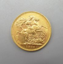 Victoria sovereign, 1876, London mint, 8.0g