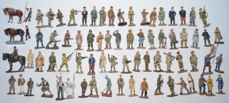 Collection of pre painted model soldier figures from Del Prado, Oryon, etc approx 1:32 - 1:35