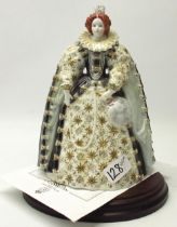 Royal Worcester 'Queens of Britain' collection figurine - Queen Elizabeth I CW311, limited edition