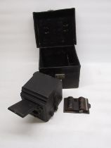 Butcher Pressman Reflex plate camera with Carl Zeiss Tessar 1-4.5 F15 CM Lens complete with original