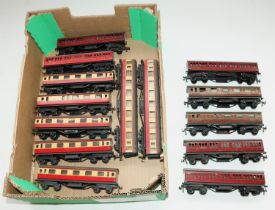 Trix Twin Railway - TTR OO gauge tinplate coach rolling stock, pre-grouping and BR in LMS coach