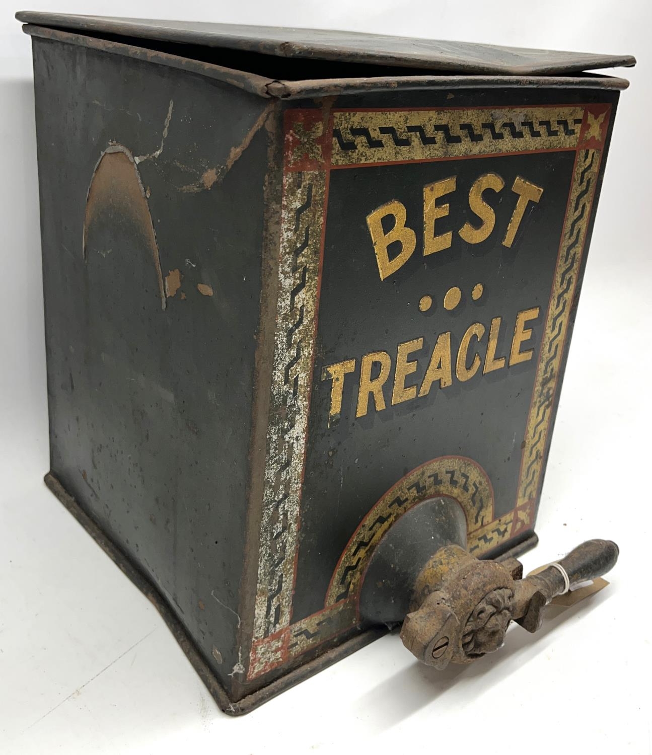 Early C20th tole 'Best Treacle' shop's dispenser, H34cm - Image 3 of 6