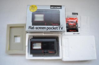 Sinclair flat screen pocket television in as new unused condition, complete with instructions, an