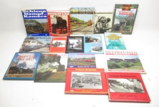 Collection of assorted Railway and train books relating to British, Canadian and German railways and