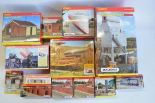 Collection of OO gauge model railway mostly industrial related scenic accessories from Hornby and