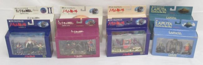 8 Cominica Studio Ghibli Image Model Collection sets, to inc. Laputa Castle in the Sky, Spirited