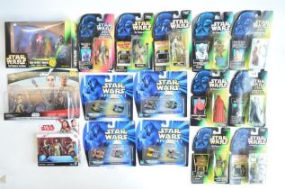 Collection of Star Wars action figure and other related items to include 3x Kenner Freeze Frame sets