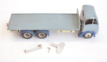 Vintage Shackleton toys clockwork Foden flat bed truck with key (no box) and 8 ton Dyson trailer (