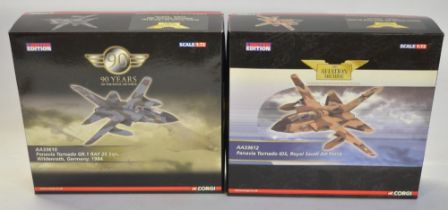 Two Corgi Aviation Archive limited edition diecast Panavia Tornado IDS models to include AA33612
