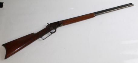 Marlin Lever Action rifle .40/60 calibre (obsolete calibre). Cutaway lock with missing working part