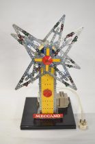 Large C1970s Meccano factory built ex shop display windmill model "Star Sails" in full working order