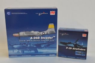 Two well detailed 1/72 scale diecast WW2 USAAF aircraft models by Hobby Master to include HA3201 A-