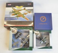 Four boxed 1/72 scale diecast WW2 model aircraft to include Corgi limited edition AA36606 Lockheed