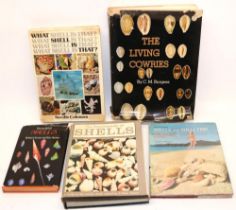 Collection of shell (sea shell) collecting and reference books including, Encyclopaedia of shells,