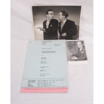 Morecambe and Wise - 'Christmas with Eric and Ernie' camera script from Sunday 9th December