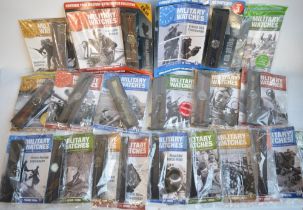 Issues 1 to 20 Eagle Moss Military Watches, magazine with replica watch, all packs factory sealed