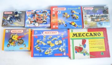 Collection of modern and vintage boxed Meccano sets to include vintage 1957 Outfit Set No4 with