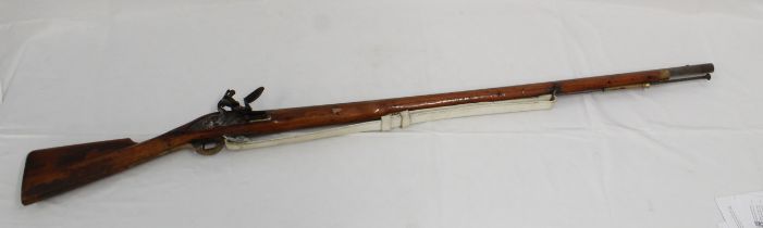 Flintlock musket by Pedersoli of Italy, lock inscription 'Grice 1762' (Shotgun Certificate Required