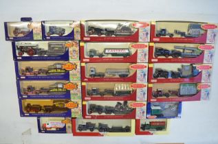 Seventeen boxed 1/76 scale OO gauge diecast Trackside model vehicles/vehicle sets from Corgi and