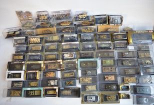 Collection of 1/72 scale World War II era tank models from Hobby Master, Cararama, Blitz 72 etc