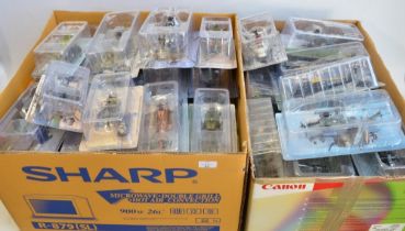 Collection of 78 post war aircraft models from Amer, Italeri etc to include fast jets and