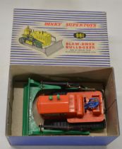 Rare Dinky Supertoys 1964 final year of production orange plastic bodied Blaw-Knox Bulldozer No961