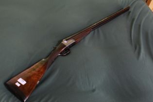 12B Arthur Turner side by side non-ejector double trigger shotgun with 30" barrels, overall length