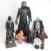 Collection of large scale Star Wars figures to include Jakks Pacific 31" Kylo Ren, 20" Darth Vader