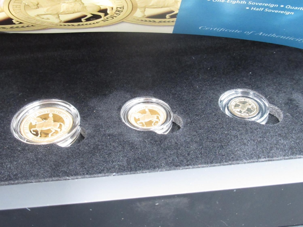 Hattons of London 2023 Queen Elizabeth II Coronation Anniversary Sovereign Fractional Set, including - Image 2 of 3