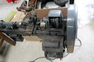 Myford ML7 metal working lathe with operating instructions and collection of accessories including a