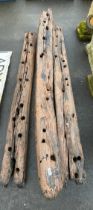 Three large driftwood planks approximately 190cm