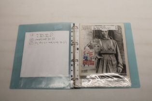 Folder containing film stills from Rocket Man (1954), Tom Sawyer (1973), Three Men from Texas (