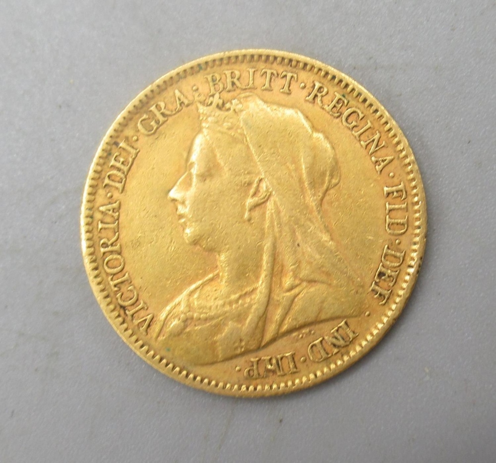 Victorian half sovereign, 1901, 4.01g