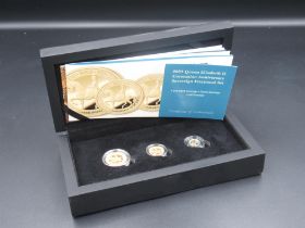 Hattons of London 2023 Queen Elizabeth II Coronation Anniversary Sovereign Fractional Set, including