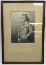 Hugh Cecil vintage monochrome photograph of the Duke of Windsor, standing in a formal three