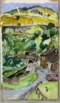 Lucy M. Hainsworth (British Contemporary); 'Standedge Tunnel' (Huddersfield), watercolour, signed,