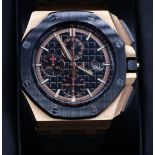 Audemars Piguet Royal Oak Offshore 18ct red gold - carbon ceramic automatic chronograph wristwatch