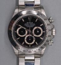 Rolex Oyster Perpetual Superlative Chronometer Cosmograph 'Daytona' stainless steel wristwatch,