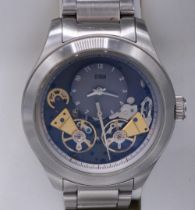 Storm London, 2012 Excalibur limited edition stainless steel automatic wristwatch, signed