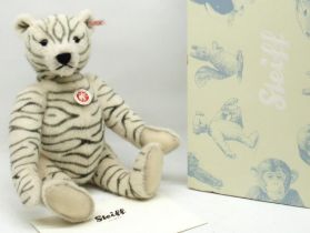 Steiff: 'Classic Teddy Bear Zebra', zebra print alpaca, limited edition of 2009, H40cm, with box and