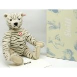 Steiff: 'Classic Teddy Bear Zebra', zebra print alpaca, limited edition of 2009, H40cm, with box and